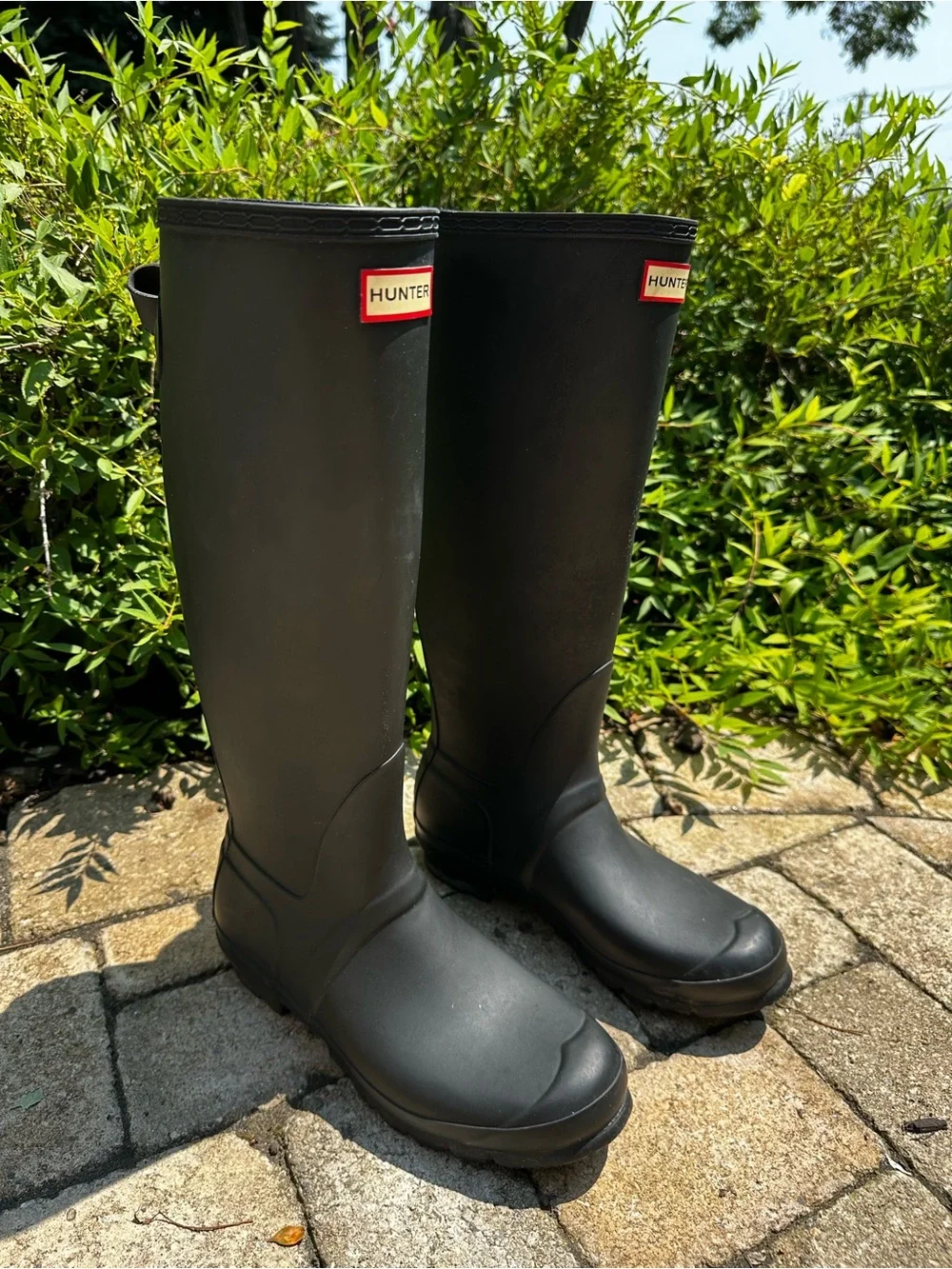 Hunter Black Tall Waterproof Rain Boots - Picture 2 of 6